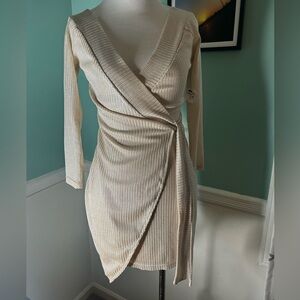 NEW Akira mini dress, ivory silver color